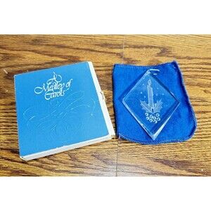 A‎ Medley of Carols Vintage Christmas Candle  Ornament Adoration 1976